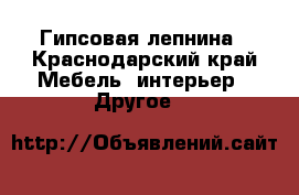 Гипсовая лепнина - Краснодарский край Мебель, интерьер » Другое   